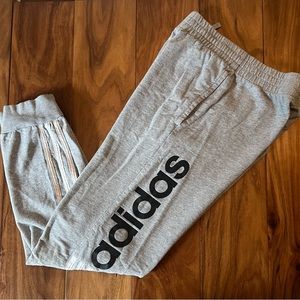 Adidas Grey &White Strip Joggers pant(Youth)